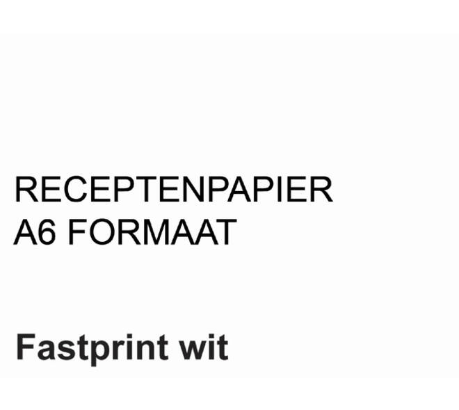 Receptpapier Fastprint A6 80gr wit 2000 vel