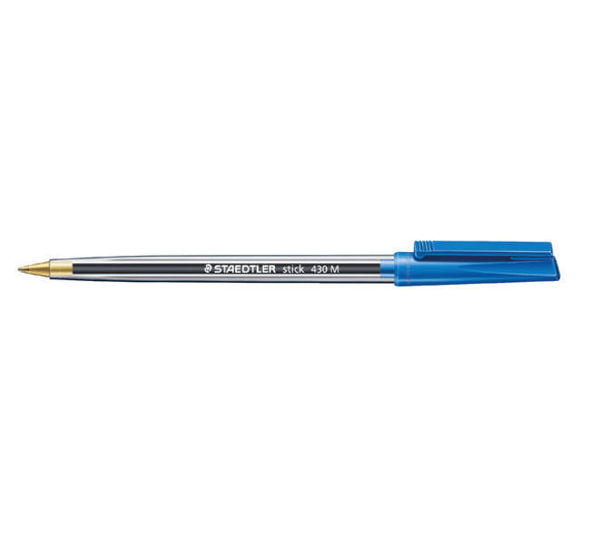 Balpen Staedtler Stick 430 medium blauw