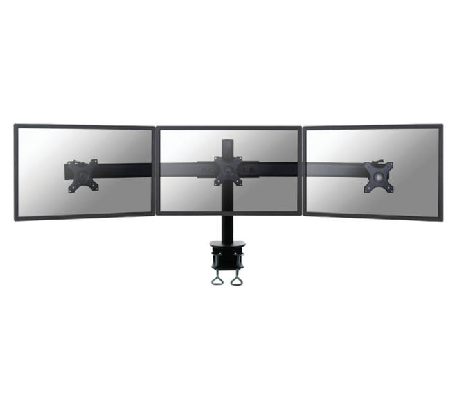 Monitorarm Neomounts D700D 3x10-27" met klem zwart