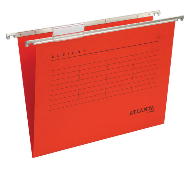 Hangmap Djois Alzicht folio frontaal recycled V-bodem rood