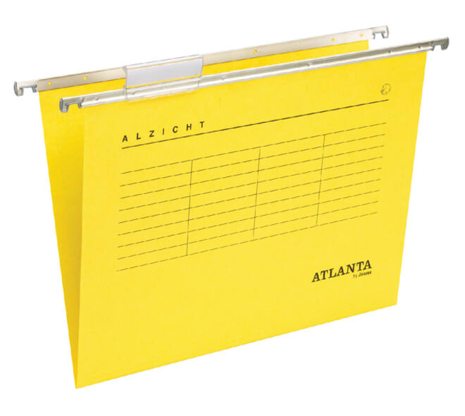 Hangmap Djois Alzicht folio frontaal recycled V-bodem geel
