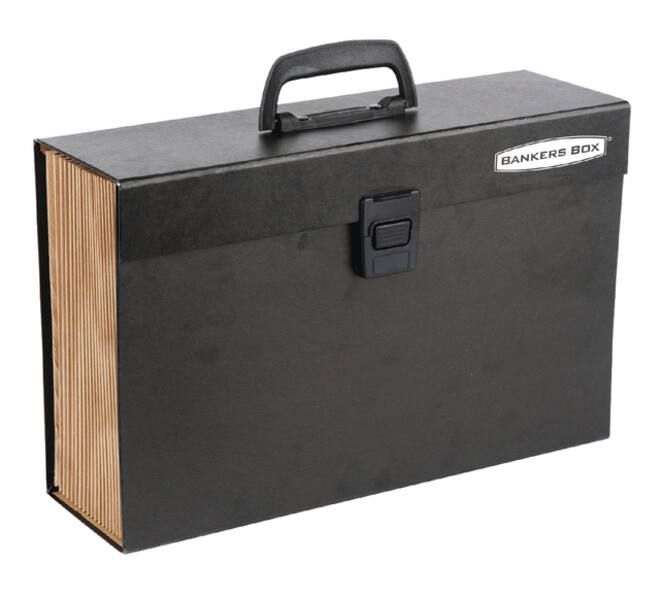 Sorteerkoffer Bankers Box Handifile 19-vaks zwart