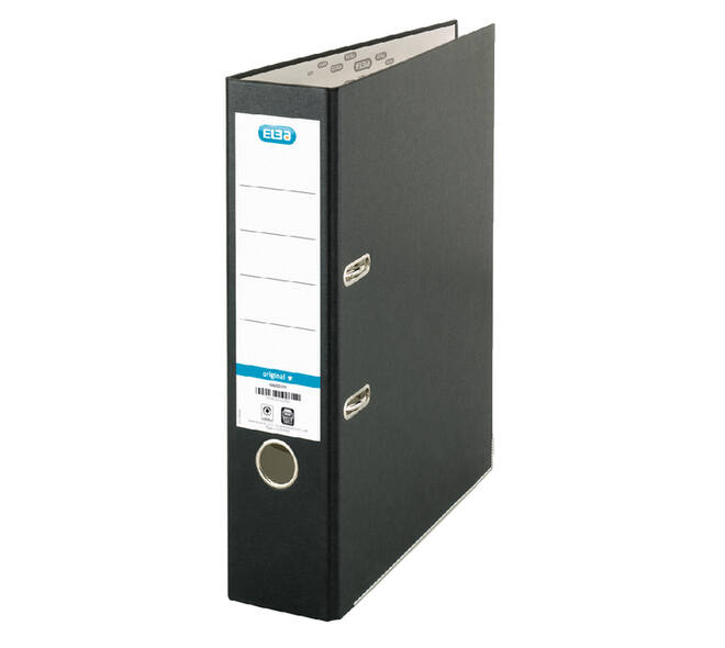 Ordner Elba Smart Original A4 80mm karton zwart gewolkt