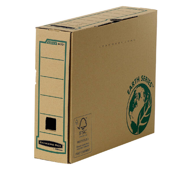 Archiefdoos Bankers Box Earth A4 transfer 80mm bruin