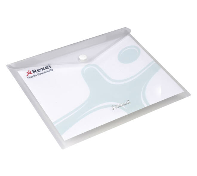 Enveloptas Rexel ice A5 transparant 5 stuks