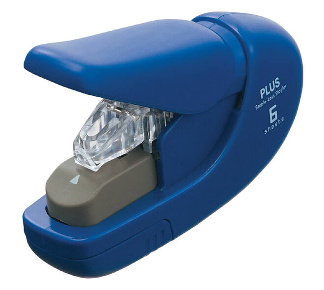 Nietmachine Plus nieten zonder nietjes blauw