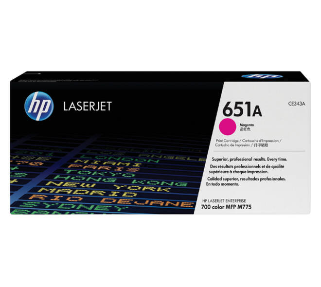 Tonercartridge HP CE343A 651A rood