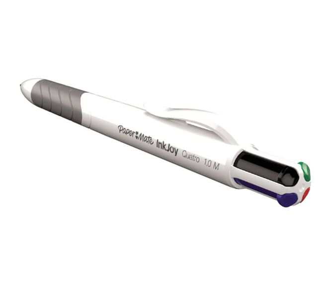 Balpen Paper Mate Inkjoy 4 kleuren Quatro standaard medium