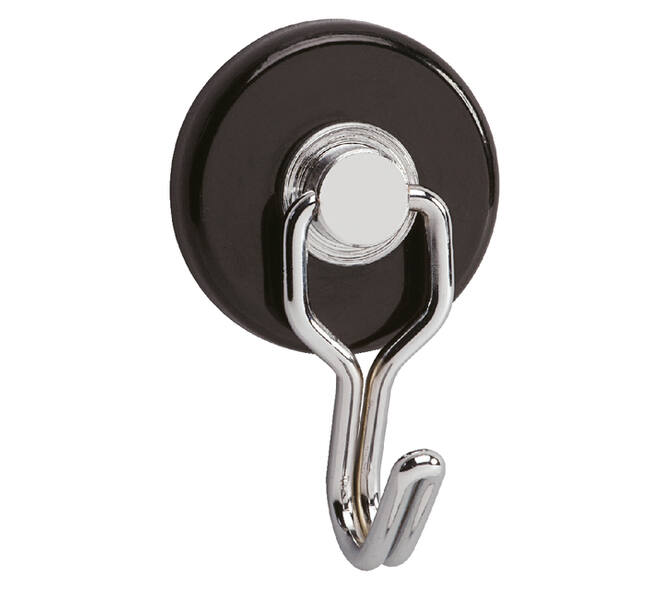 Magneet met haak MAUL Ø35mm trekkracht 5kg metaal 2 stuks