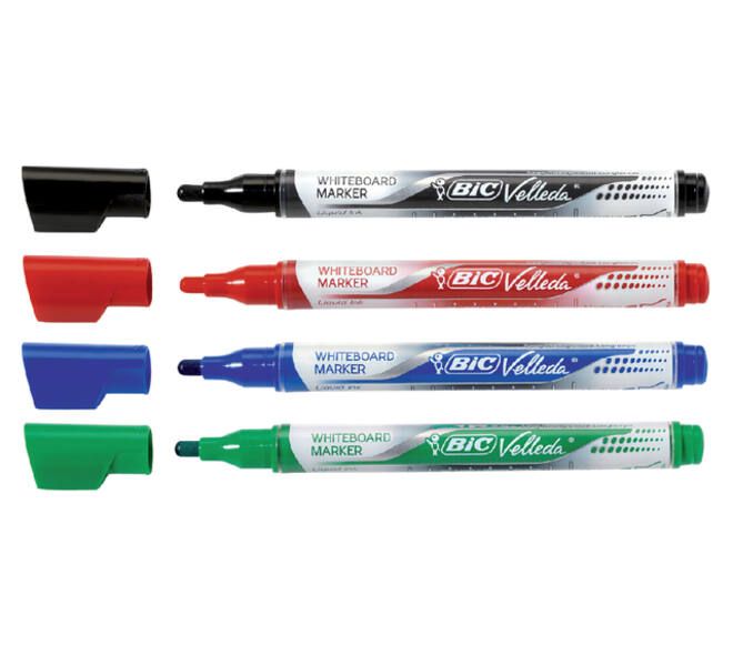 Whiteboardmarker Bic Velleda liquid rond medium zwart