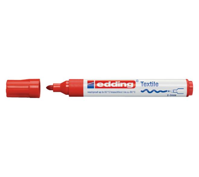 Textielmarker edding 4500 rond 2-3mm rood