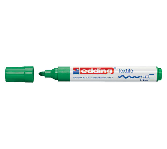 Textielmarker edding 4500 rond 2-3mm groen
