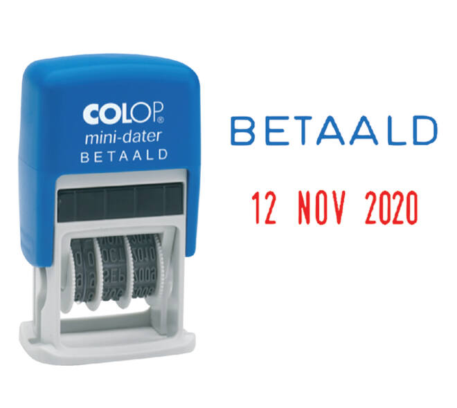 Woord-datumstempel Colop Printer Mini S 160/L betaald