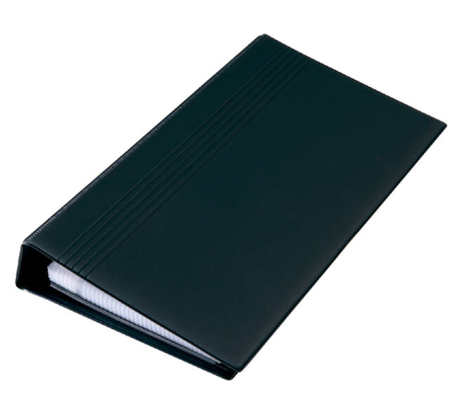 Visitekaartringband Sigel VZ300 200 kaarten 90x58mm kunststof zwart