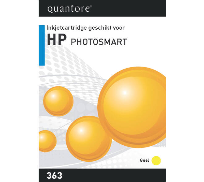Inktcartridge Quantore alternatief tbv HP C8773EE 363 geel