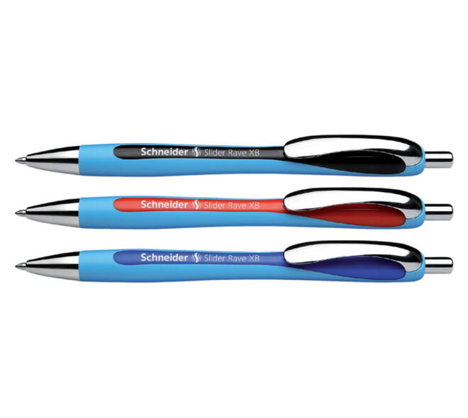 Balpen Schneider Slider Rave extra breed zwart