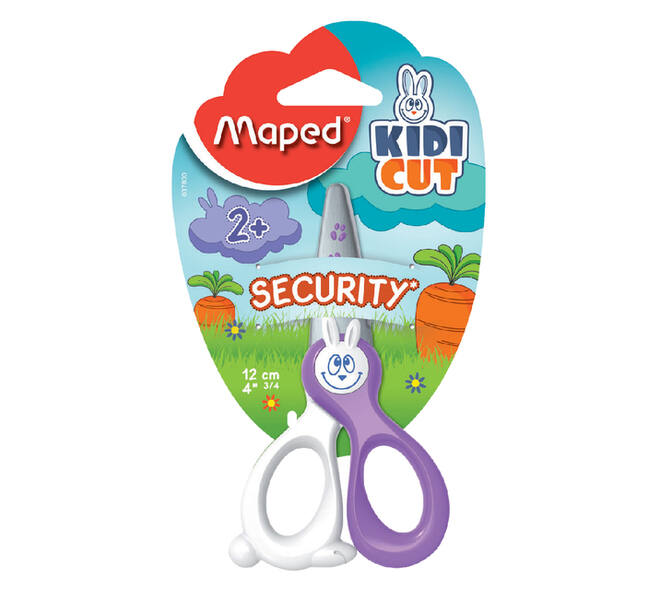 Kinderschaar Maped KidiCut 12cm assorti