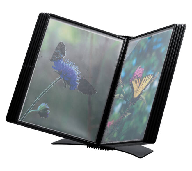 Bureaustandaard Djois Flex-O-Frame Premium A4 10-tassen zwart