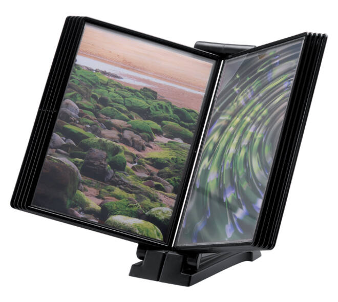 Infomanager Djois Flex-O-Frame basis met 10-tassen antraciet/zwart