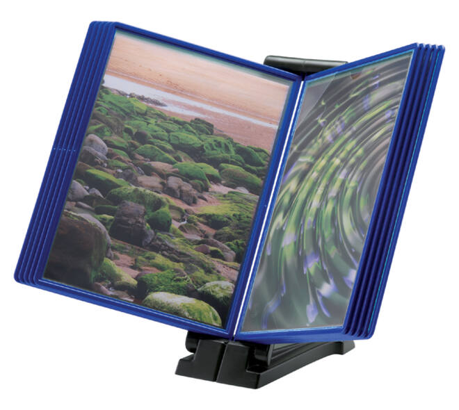 Infomanager Djois Flex-O-Frame basis met 10-tassen antraciet/blauw