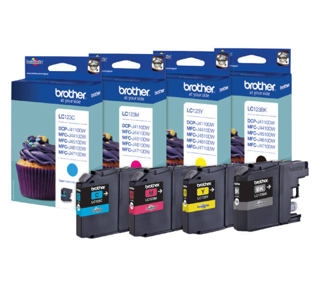 Inktcartridge Brother LC-123Y geel
