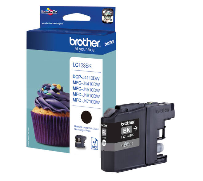 Inktcartridge Brother LC-123BK zwart