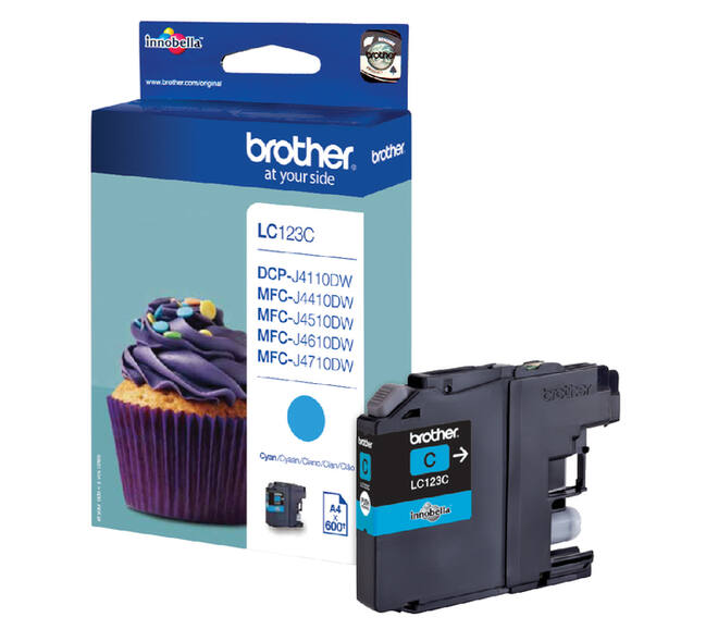 Inktcartridge Brother LC-123C blauw