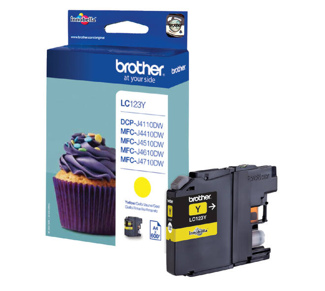 Inktcartridge Brother LC-123Y geel