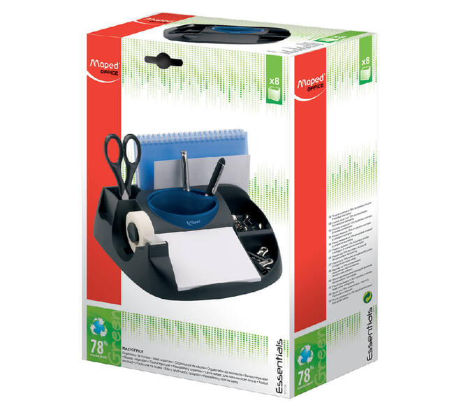 Bureau organizer Maped Essentials Green Maxi met 8 vakken zwart