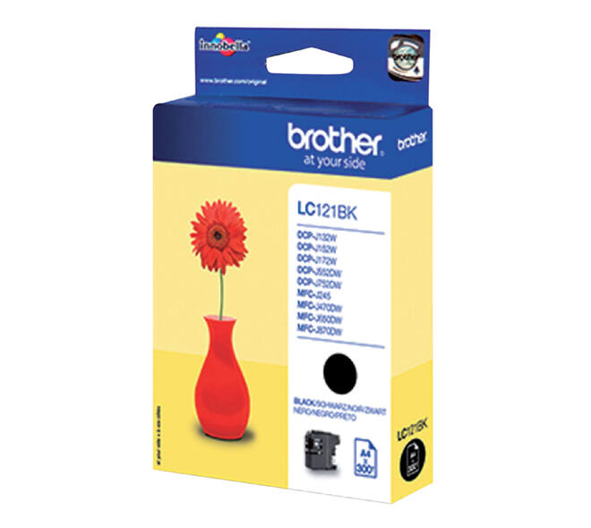 Inktcartridge Brother LC-121BK zwart