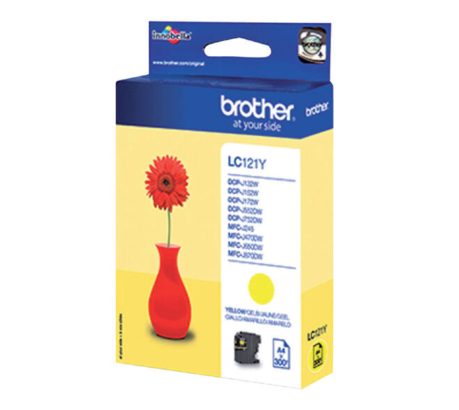 Inktcartridge Brother LC-121Y geel