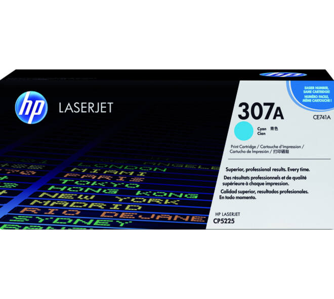 Tonercartridge HP CE741A 307A blauw