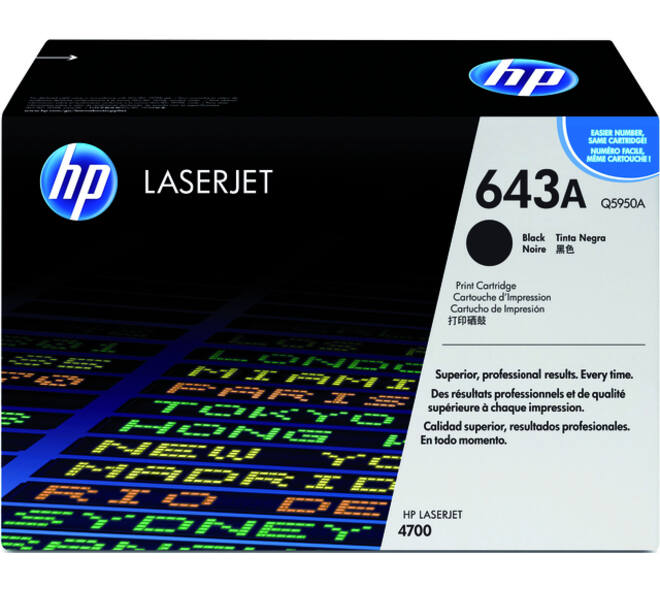 Tonercartridge HP Q5950A 643A zwart