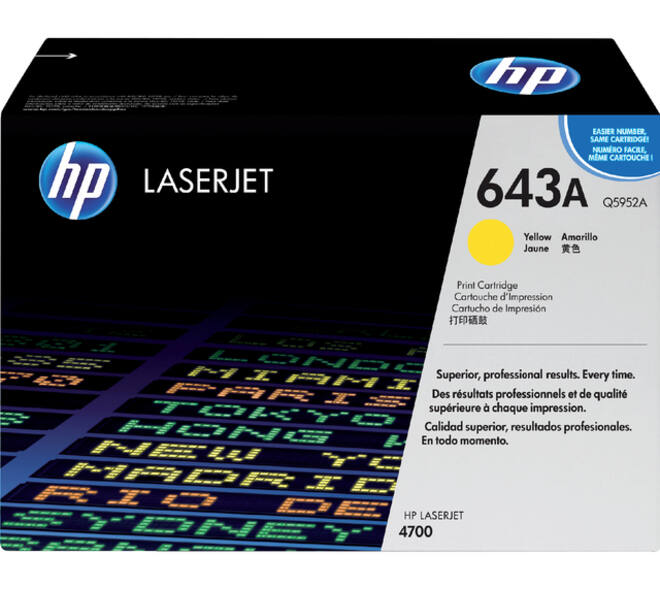 Tonercartridge HP Q5952A 643A geel
