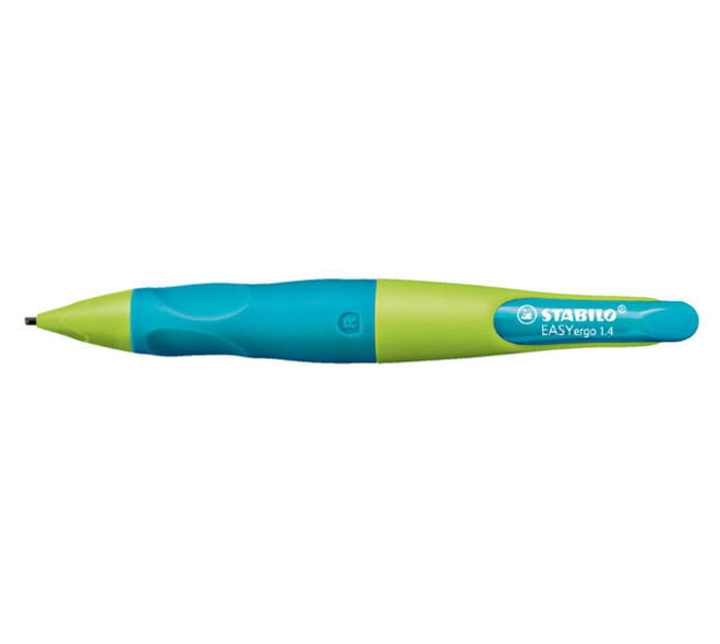 Vulpotlood STABILO Easyergo HB 1.4mm rechts limoen/aquamarine blister
