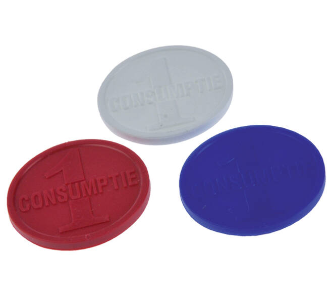 Consumptiemunt Combicraft rood 750 stuks