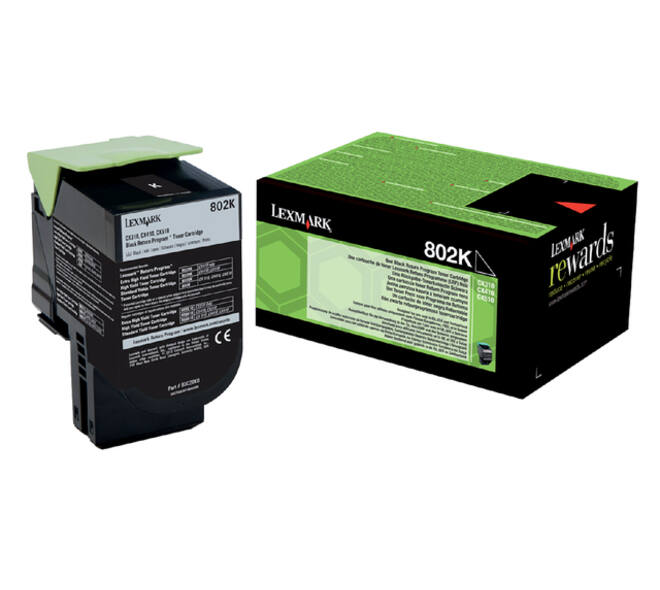 Tonercartridge Lexmark 80C20K0 prebate zwart
