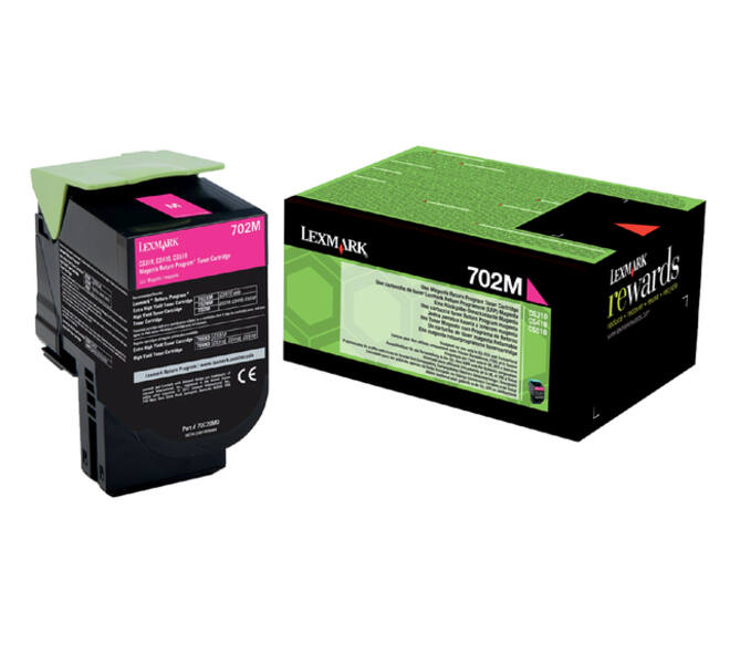 Tonercartridge Lexmark 70C20M0 prebate rood