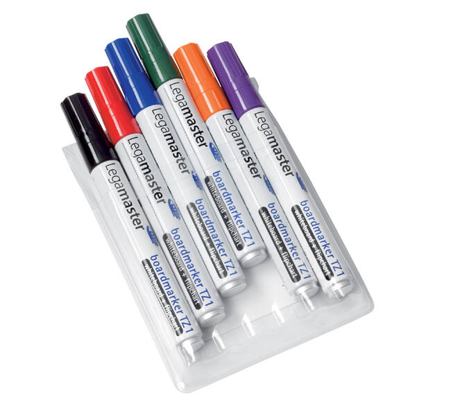 Whiteboardmarker Legamaster TZ 1 rond 1.5-3mm assorti set à 6 stuks