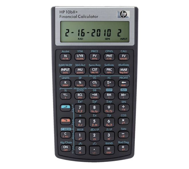 Rekenmachine HP 10BII+