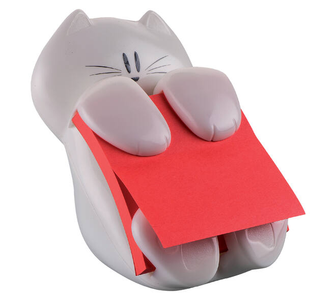 Memoblokdispenser Post-it Z-Notes Kat 76x76mm incl notes roze