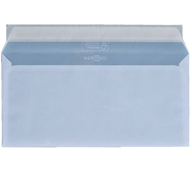 Envelop Hermes bank EA5/6 110x220mm zelfklevend wit doos à 500 stuks