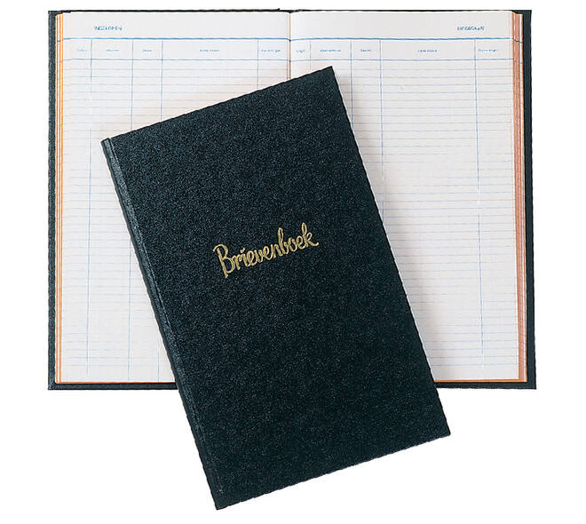 Register correspondentieboek Djois Atlanta klassiek zwart