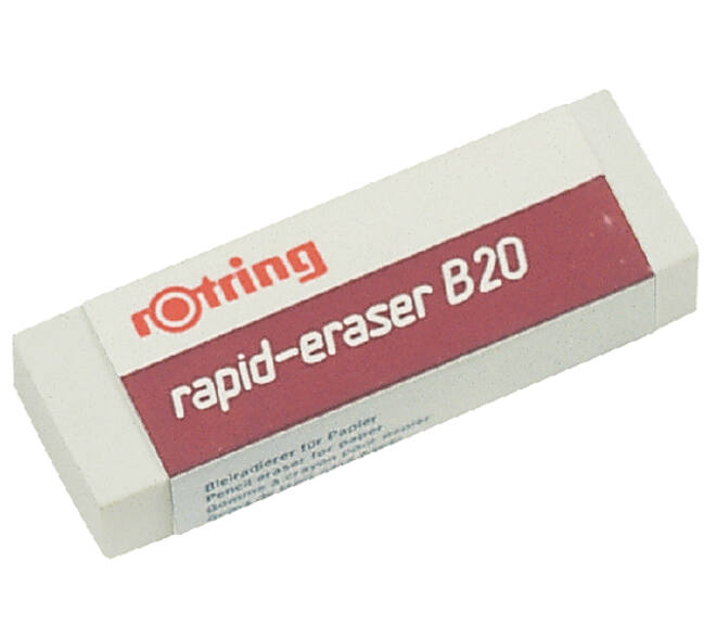 Gum rOtring Rapid B20 65x23x10mm potlood wit