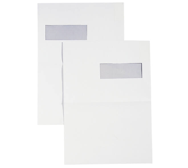 Envelop Quantore 229x324mm venster 4x11cm links zelfklevend 250 stuks