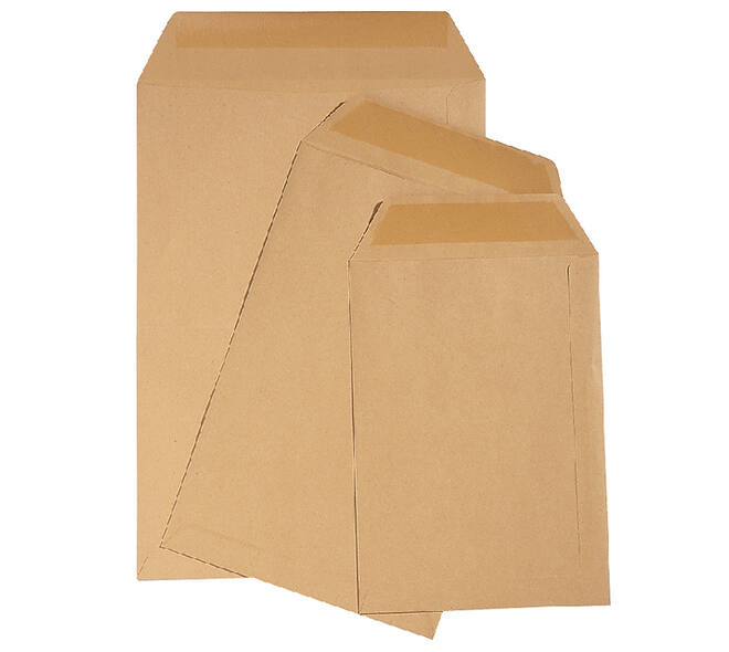 Envelop Quantore loonzak 95x145 70gr bruin 1000 stuks