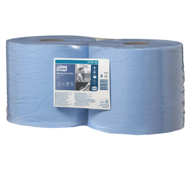 Poetspapier Tork W2 Plus Premium 2-laags 750 vel blauw 130052