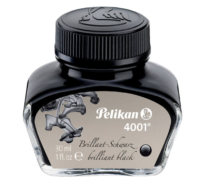 Vulpeninkt Pelikan 4001 30ml briljant zwart