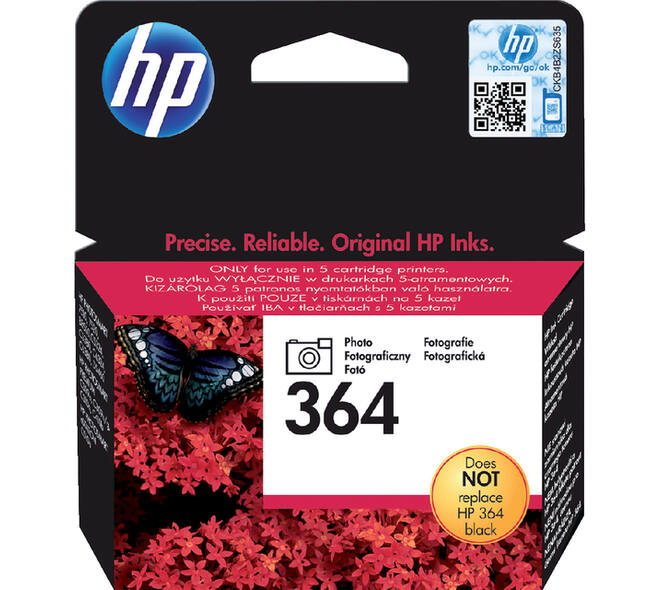 Inktcartridge HP CB317EE 364 foto zwart