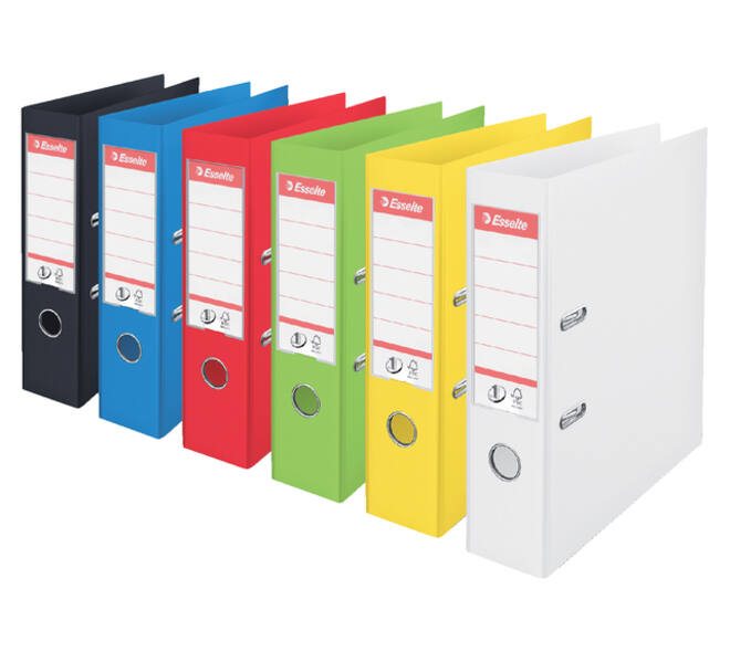 Ordner Esselte No.1 Power VIVIDA 75mm 30% gerecycled PP folie wit